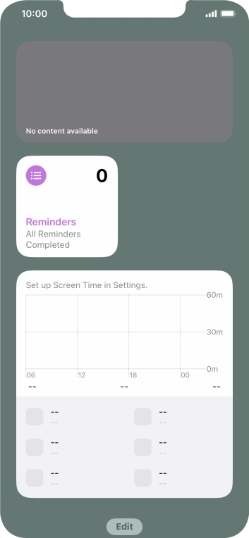 Press and hold the required Widget Stack. Press and hold the required Widget Stack.