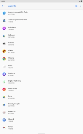 Press the required app.