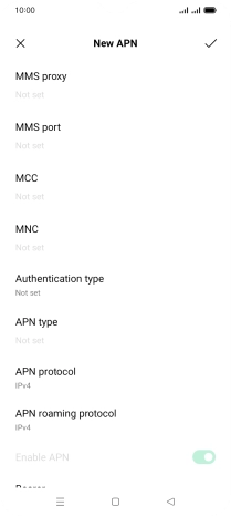Press the field below 'MMS proxy' and key in 82.132.254.1.