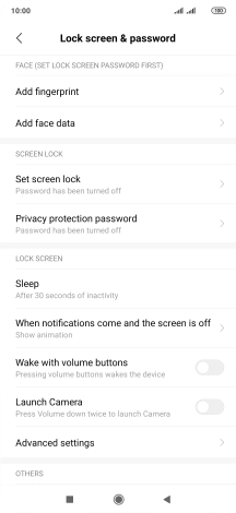 Press Add fingerprint.