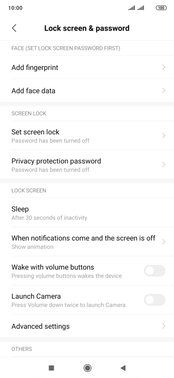 Press Add fingerprint.