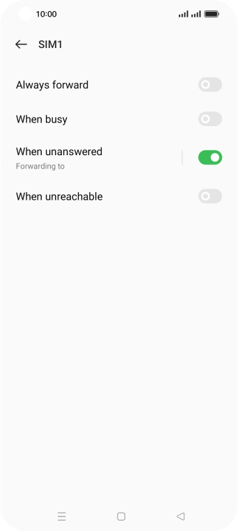 Press the Home key to return to the home screen.