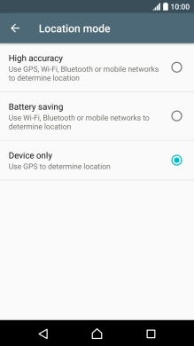 If you select High accuracy, your phone can find your exact position using the GPS satellites, the mobile network and nearby WiFi networks. Satellite-based GPS requires a clear view of the sky.