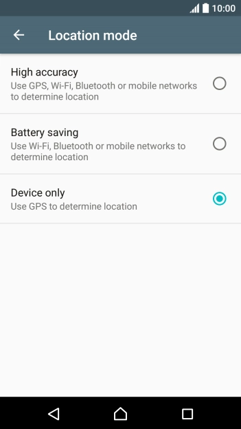 If you select High accuracy, your phone can find your exact position using the GPS satellites, the mobile network and nearby WiFi networks. Satellite-based GPS requires a clear view of the sky.