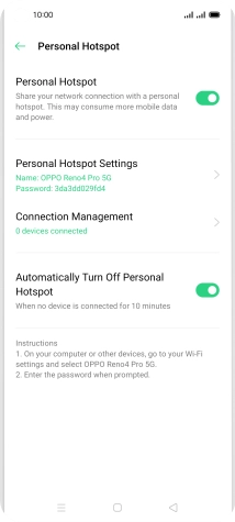 Press the Home key to return to the home screen.