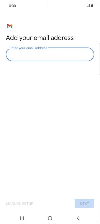 Press the field below 'Enter your email address' and key in your email address. Press the field below 'Enter your email address' and key in your email address.