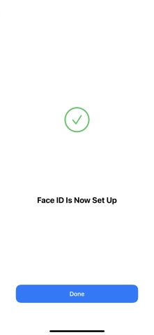 Press Done. If you haven't previously selected a phone lock code, key in a code of your own choice twice.