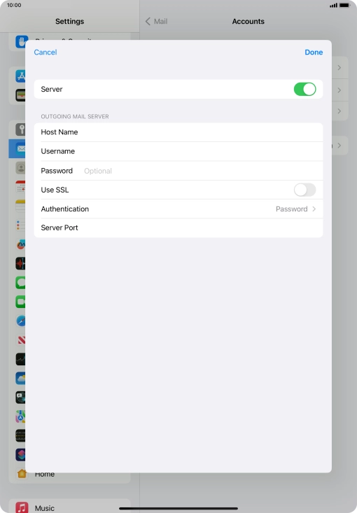 Press Authentication.