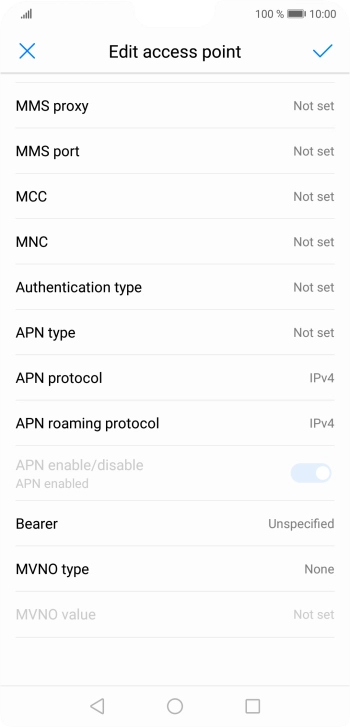 Press MMS proxy. Press MMS proxy.