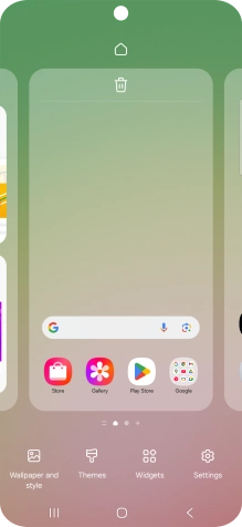 Press the required setting and follow the instructions on the screen to personalise the appearance of the home screen.