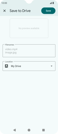 Press the field below 'Location' and go to the required folder.