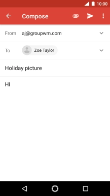Press the attachment icon.