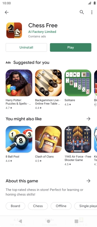 Press the Home key to return to the home screen.