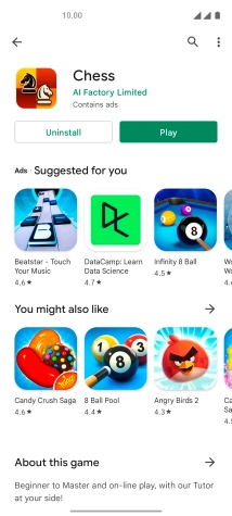 Slide your finger upwards starting from the bottom of the screen to return to the home screen.