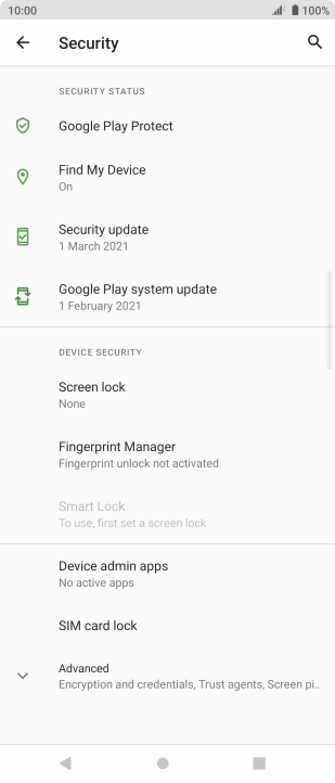 Press the Home key to return to the home screen.