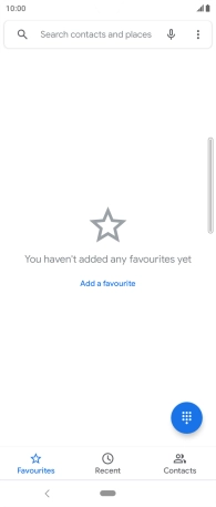 Press the menu icon.