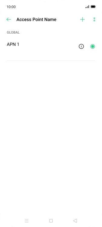 Press the add icon.
