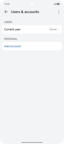 Press Add account.