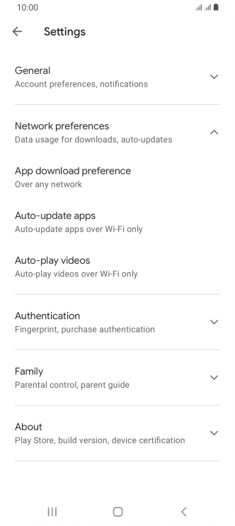 Press Auto-update apps. Press Auto-update apps.