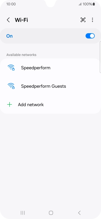Press the menu icon. Press the menu icon.