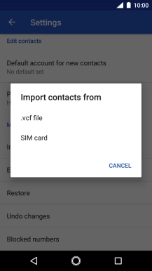 Press SIM card.