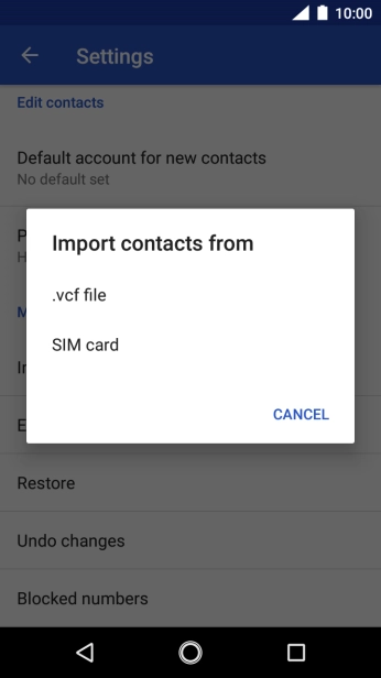 Press SIM card.