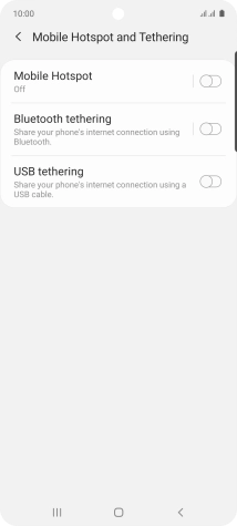 Press Mobile Hotspot.