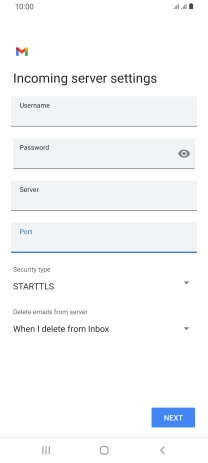 Press the drop down list below 'Security type'.