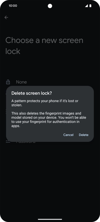 Press Delete.