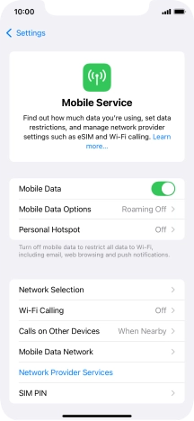Press Mobile Data Network.