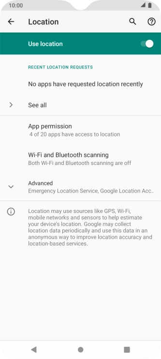 Press App permission.