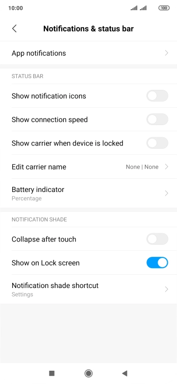 Press App notifications.