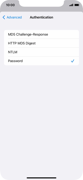Press Password.