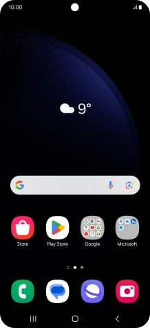 Slide two fingers downwards starting from the top of the screen.