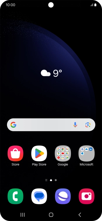Slide two fingers downwards starting from the top of the screen.