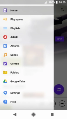 Press the required category and go to the required audio file.