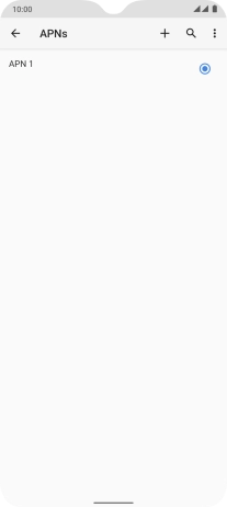 Press the new data connection icon.