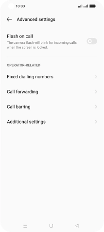 Press Additional settings.
