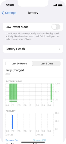 Press Battery Health.