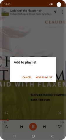Press NEW PLAYLIST.