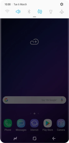 Press the settings icon.