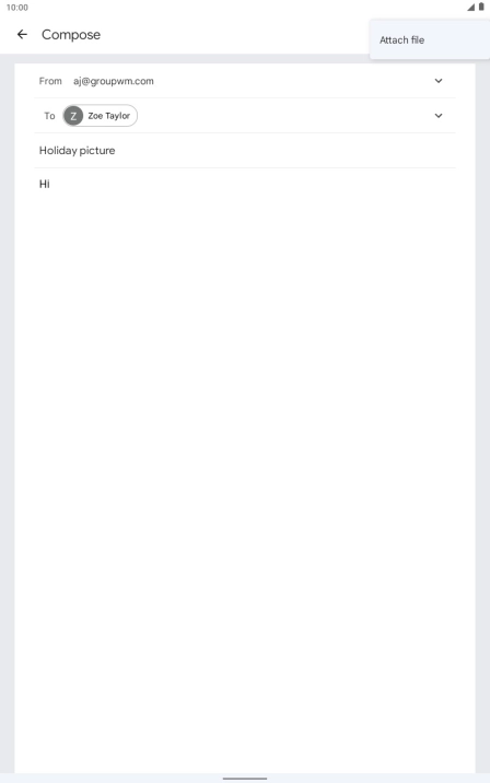 Press Attach file and go to the required folder. Press Attach file and go to the required folder.