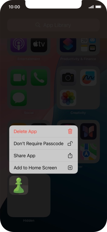 Press Don't Require Passcode.
