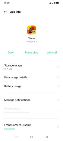 Press Storage usage.