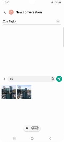 Press the gallery icon and go to the required folder.