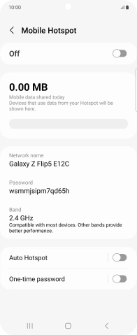 Press Network name.