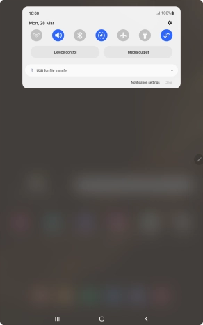 Press the drop down list.
