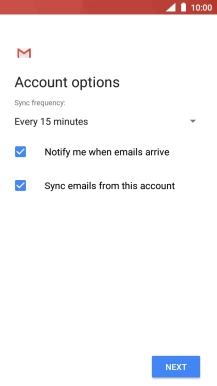 Press the drop down list below 'Sync frequency'.