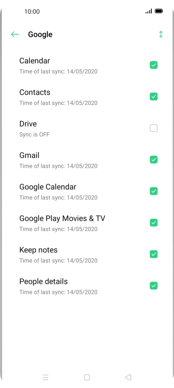 Press the Home key to return to the home screen.