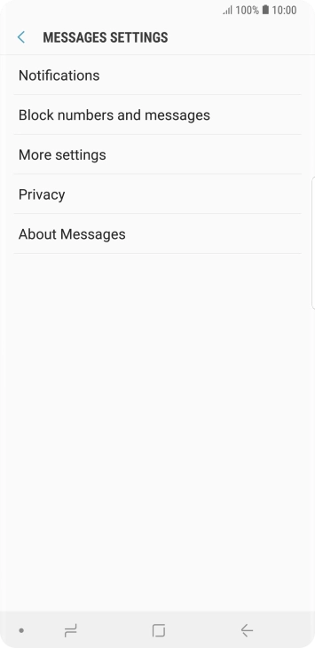 Press More settings.